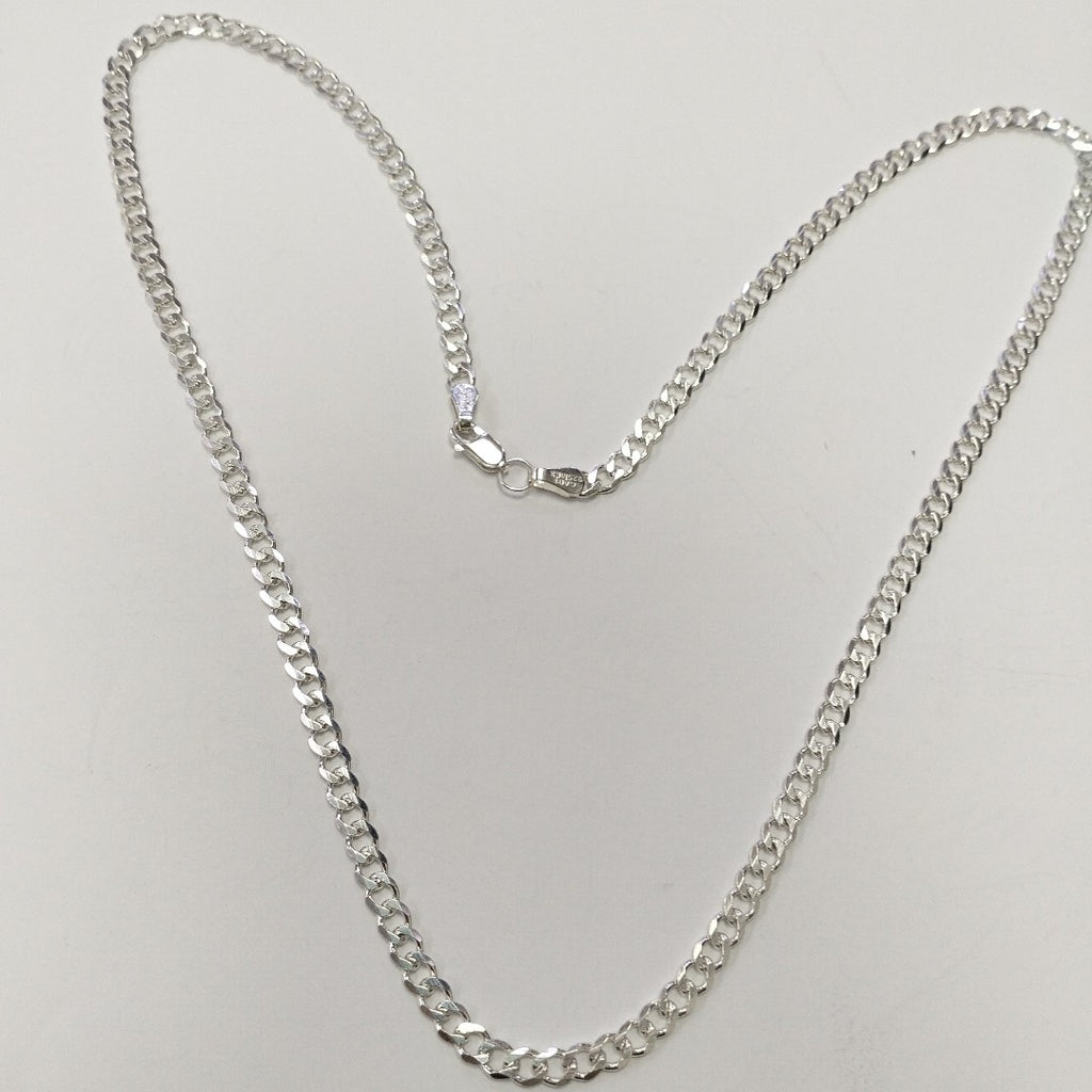 CADENA TEJIDO BARBADO PLATA .925 55 CM 12.6 GR (NUEVO)