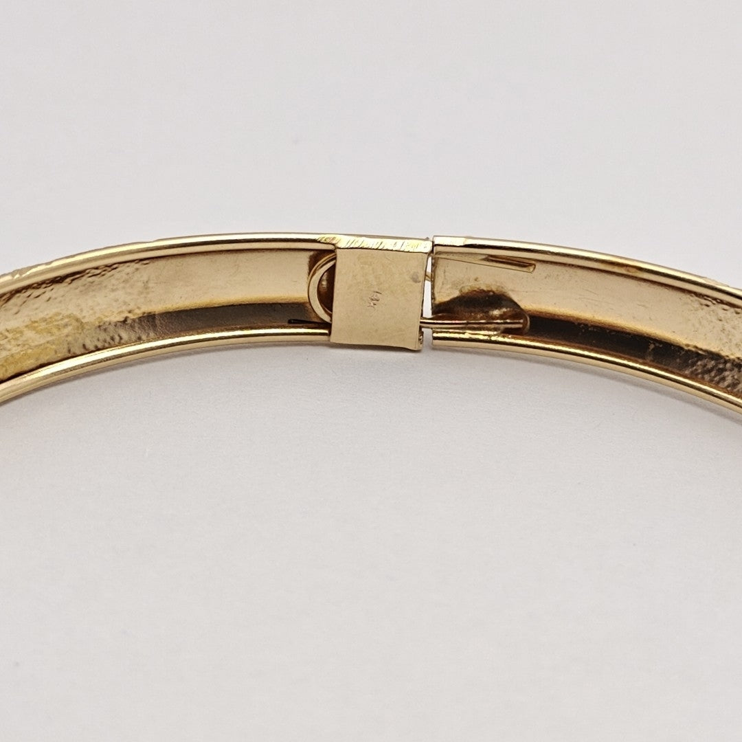 PULSERA RIGIDA ORO 14 K 6.2 GRMS (SEMINUEVO)