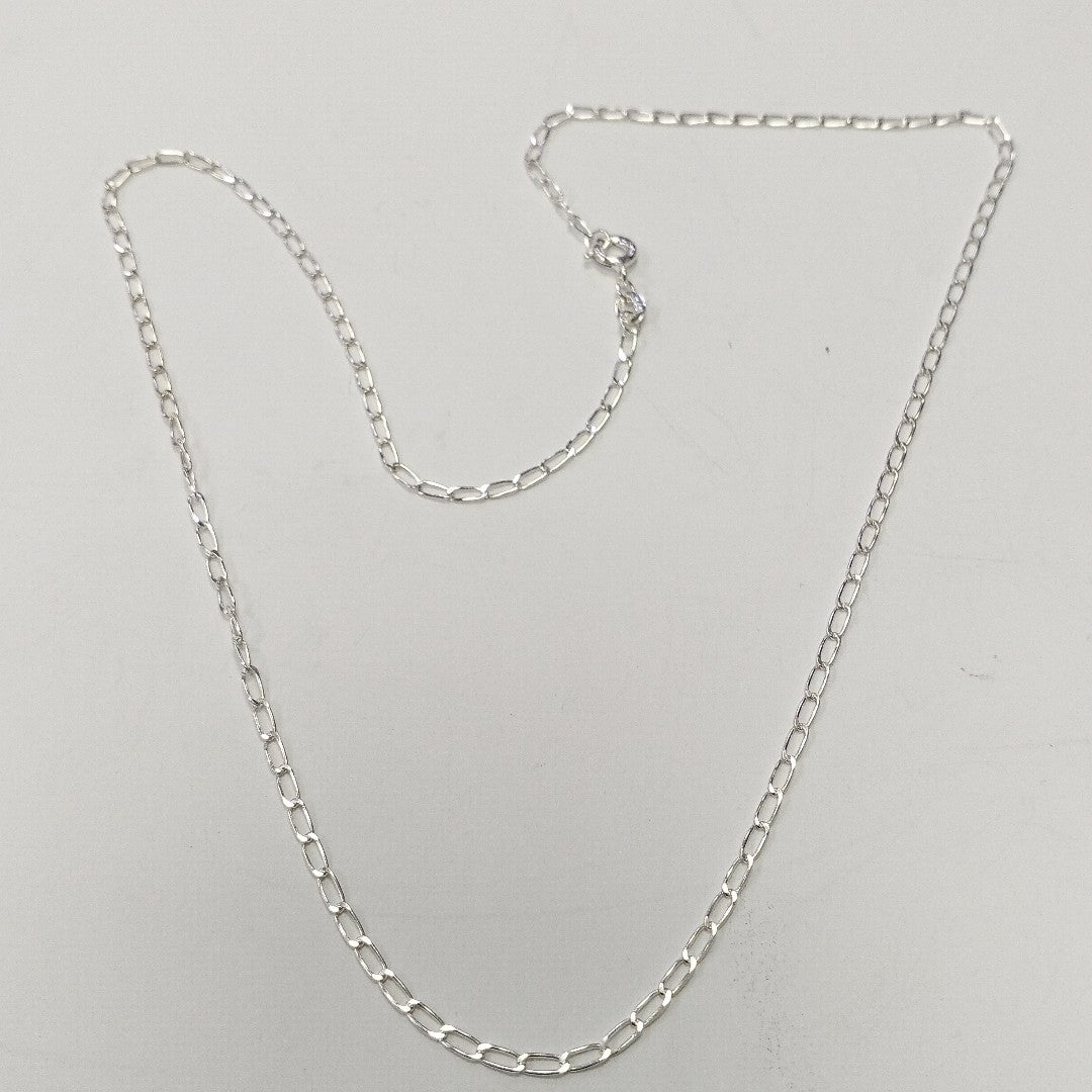 CADENA TEJIDO ESLABONES PLATA .925 50 CM 2.7 GR (NUEVO)