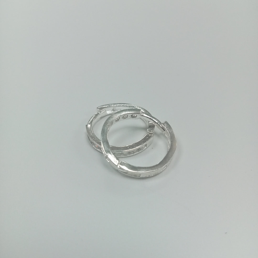 ARRACADAS C/CIRCONIAS PLATA .925 2.1 GR (NUEVO)