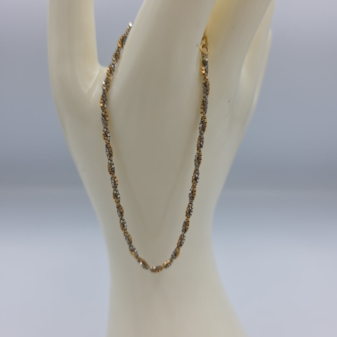 PULSERA ORO, ORO BLANCO 18 K 4.2 GRMS (SEMINUEVO)