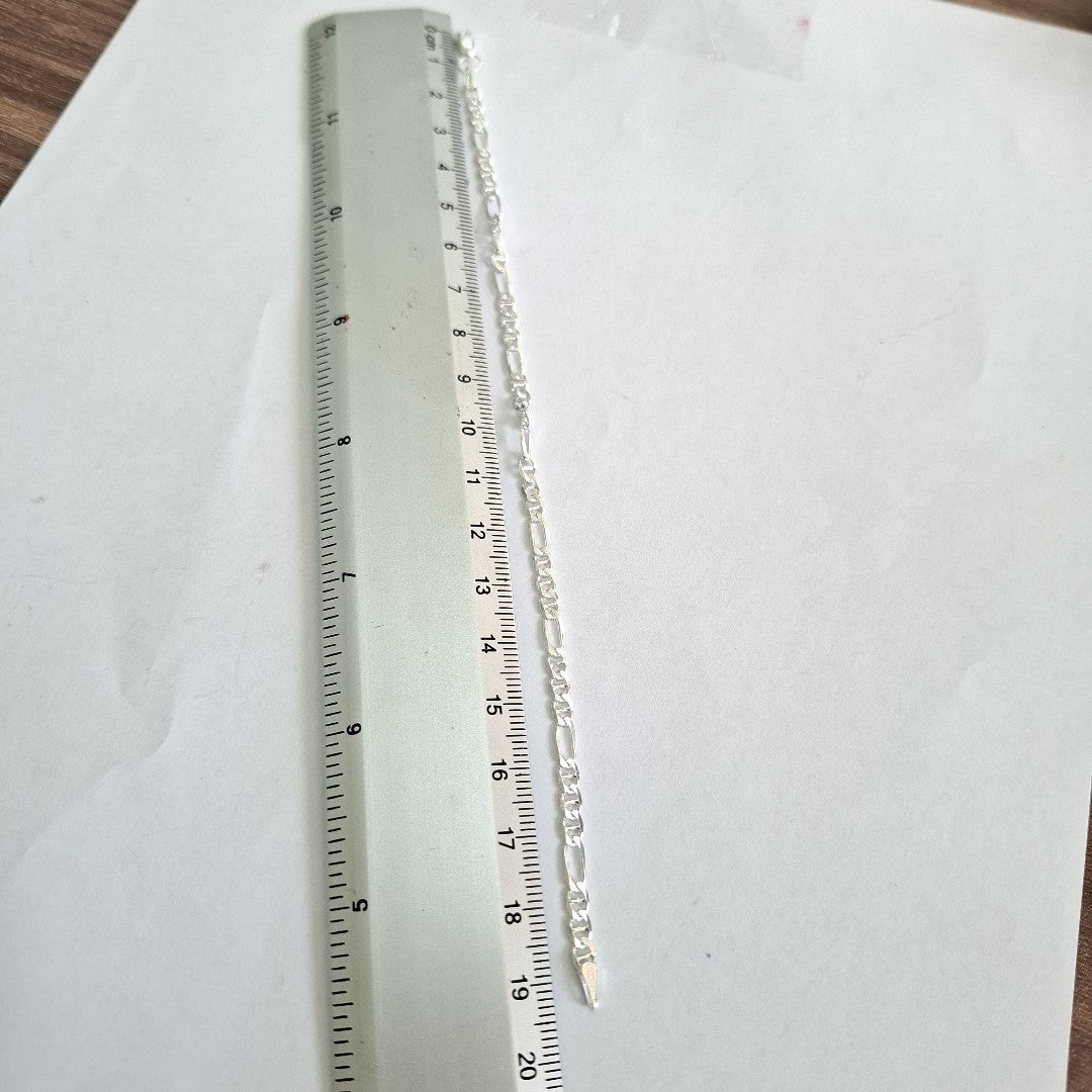 PULSERA TEJIDO 3X1 PLATA .925 16 CM 2.8 GR (NUEVO)