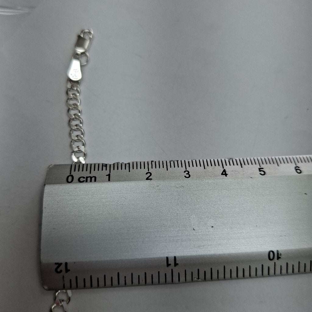 PULSERA TEJIDO BARBADA PLATA .925 18 CM 4.7 GR (NUEVO)
