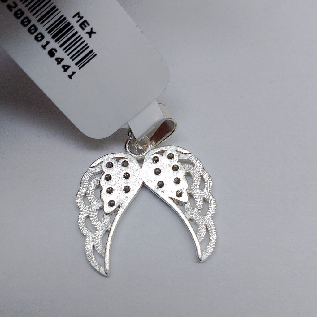 DIJE ALAS C/CIRCONIAS PLATA .925 2.2 GR (NUEVO)