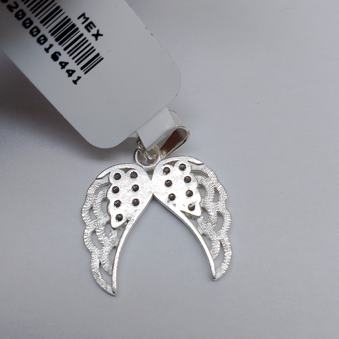 DIJE ALAS C/CIRCONIAS PLATA .925 2.2 GR (NUEVO)