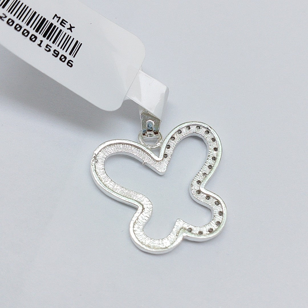 DIJE MARIPOSA C/CIRCONIAS PLATA .925 2.4 GR (NUEVO)