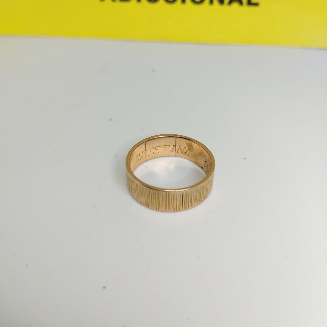 ARGOLLA ORO 10 K 6.1 GRMS (SEMINUEVO)