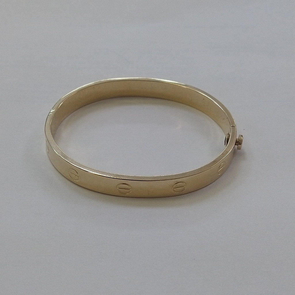 PULSERA RIGIDA ORO 14 K 12.4 GRMS (SEMINUEVO)