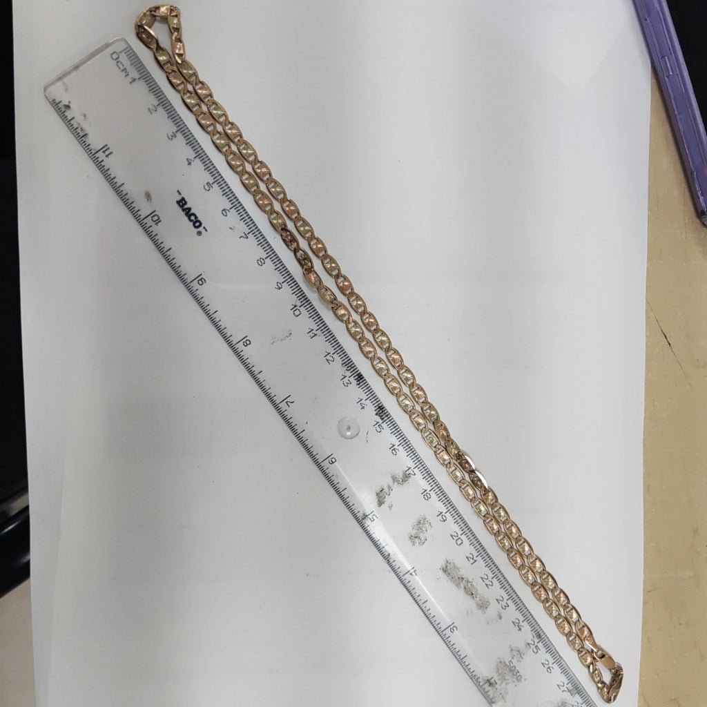 CADENA ORO, ORO COMBINADO 10 K 16.6 GRMS (SEMINUEVO)