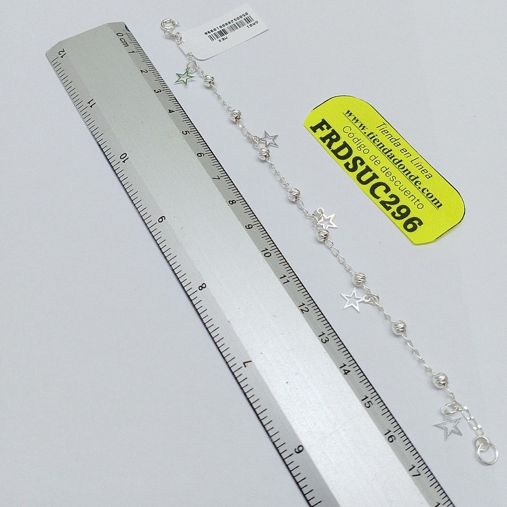 PULSERA TEJIDO ESPECIAL PLATA .925 18 CM 2.7 GR (NUEVO)