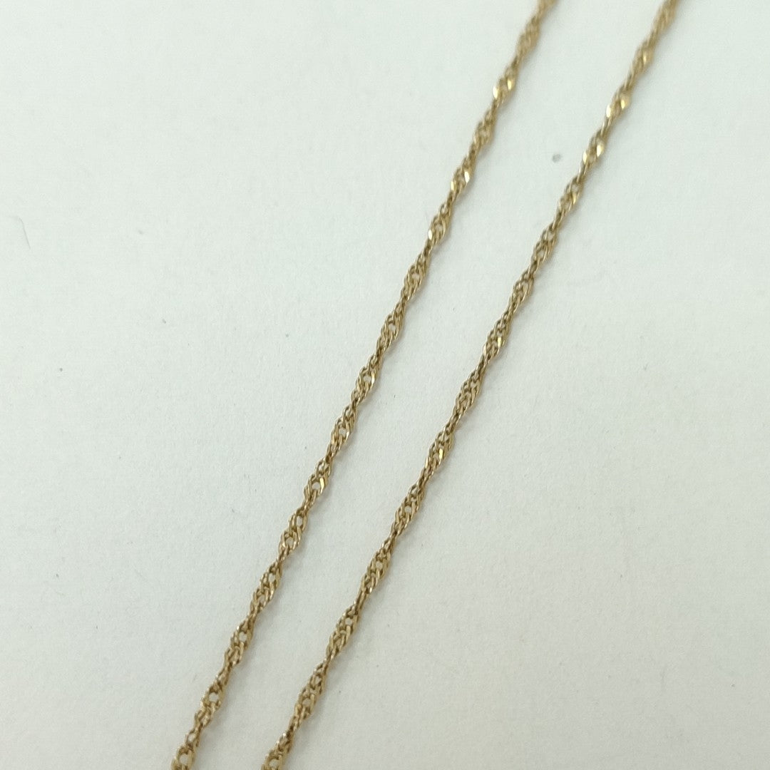 CADENA, DIJE ORO 14 K 1.4 GRMS (SEMINUEVO)
