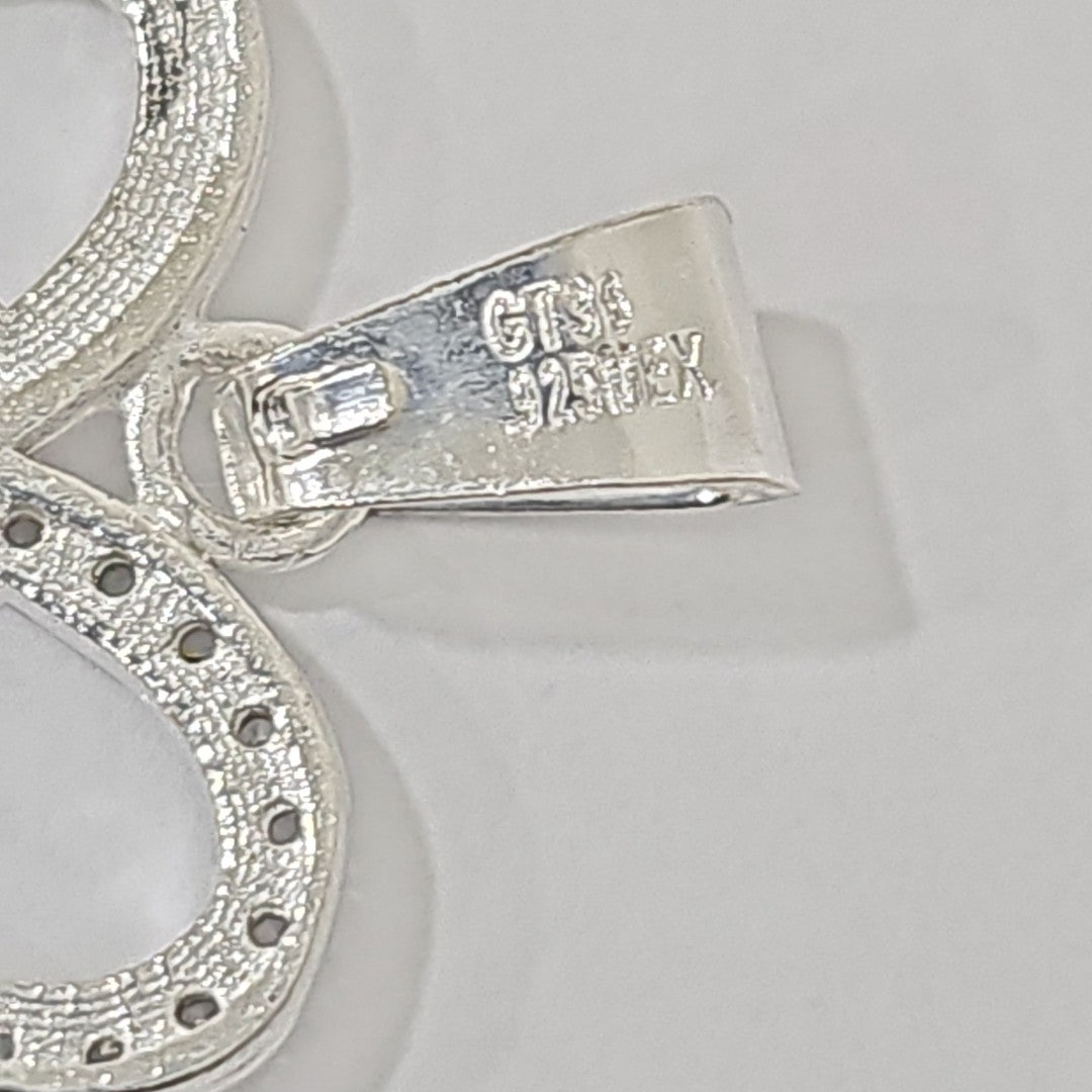 DIJE MARIPOSA C/CIRCONIAS PLATA .925 2.4 GR (NUEVO)