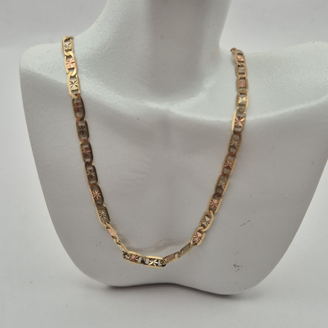CADENA ORO COMBINADO 10 K 4.8 GRMS (SEMINUEVO)