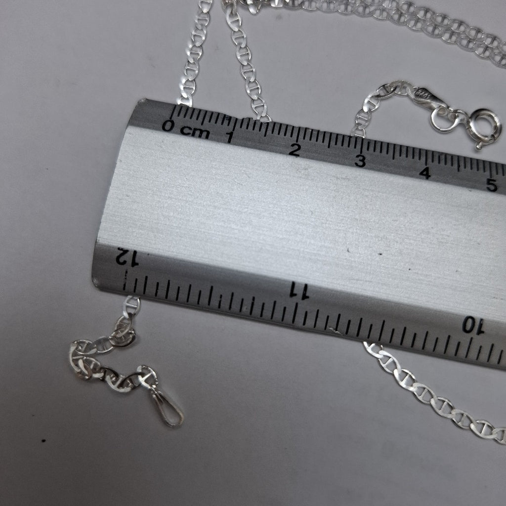 CADENA TEJIDO GUCHI PLATA .925 55 CM 3.4 GR (NUEVO)