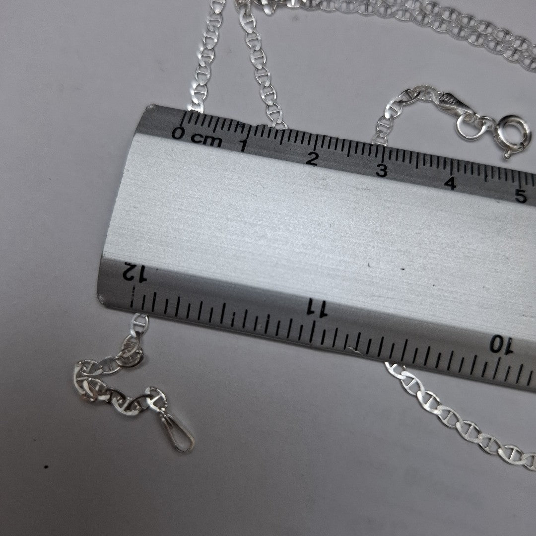 CADENA TEJIDO GUCHI PLATA .925 55 CM 3.4 GR (NUEVO)