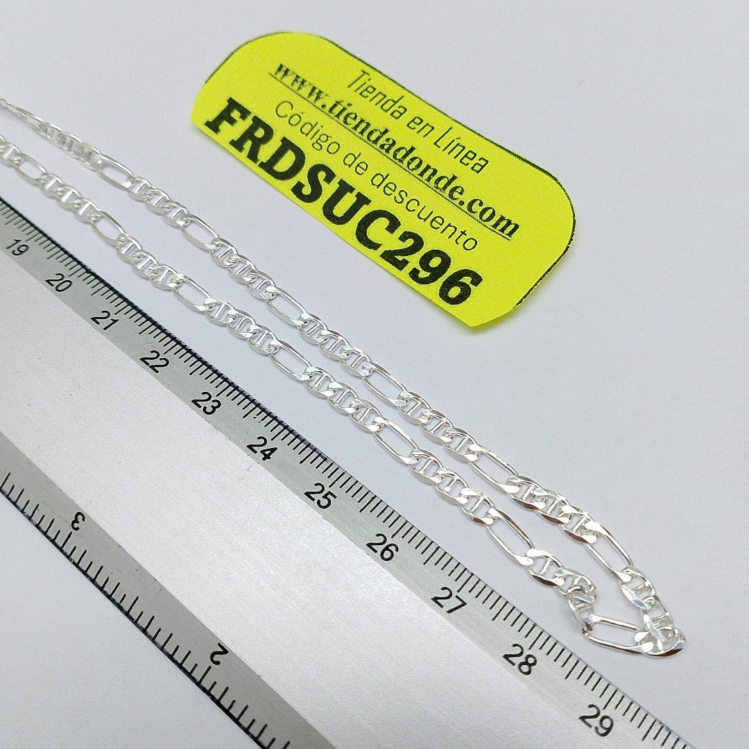 CADENA TEJIDO 3X1 PLATA .925 60 CM 8.4 GR (NUEVO)