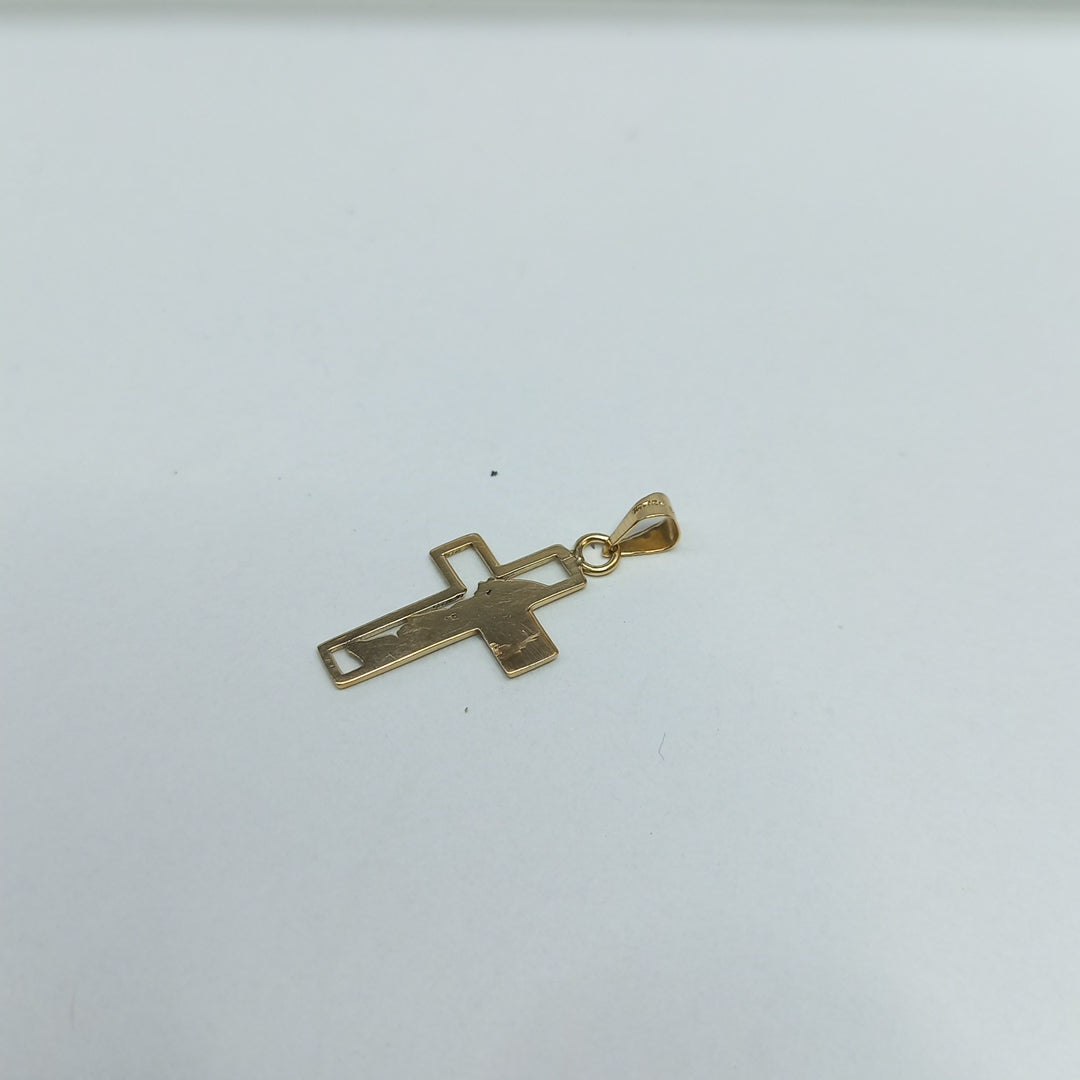 CRUZ,DIJE ORO 14 K 0,80 GRMS (SEMINUEVO)