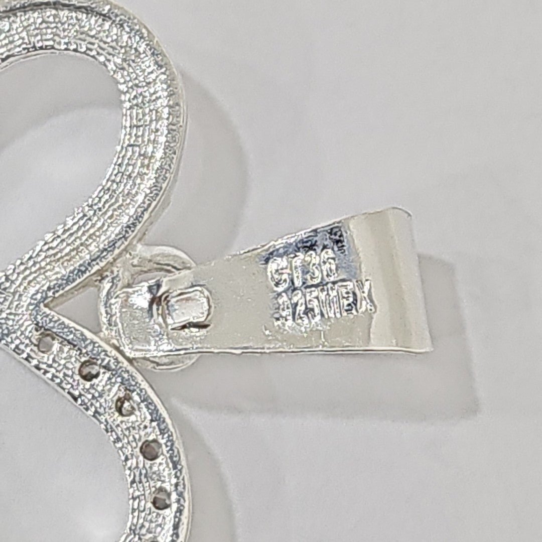 DIJE MARIPOSA C/CIRCONIAS PLATA .925 2.3 GR (NUEVO)