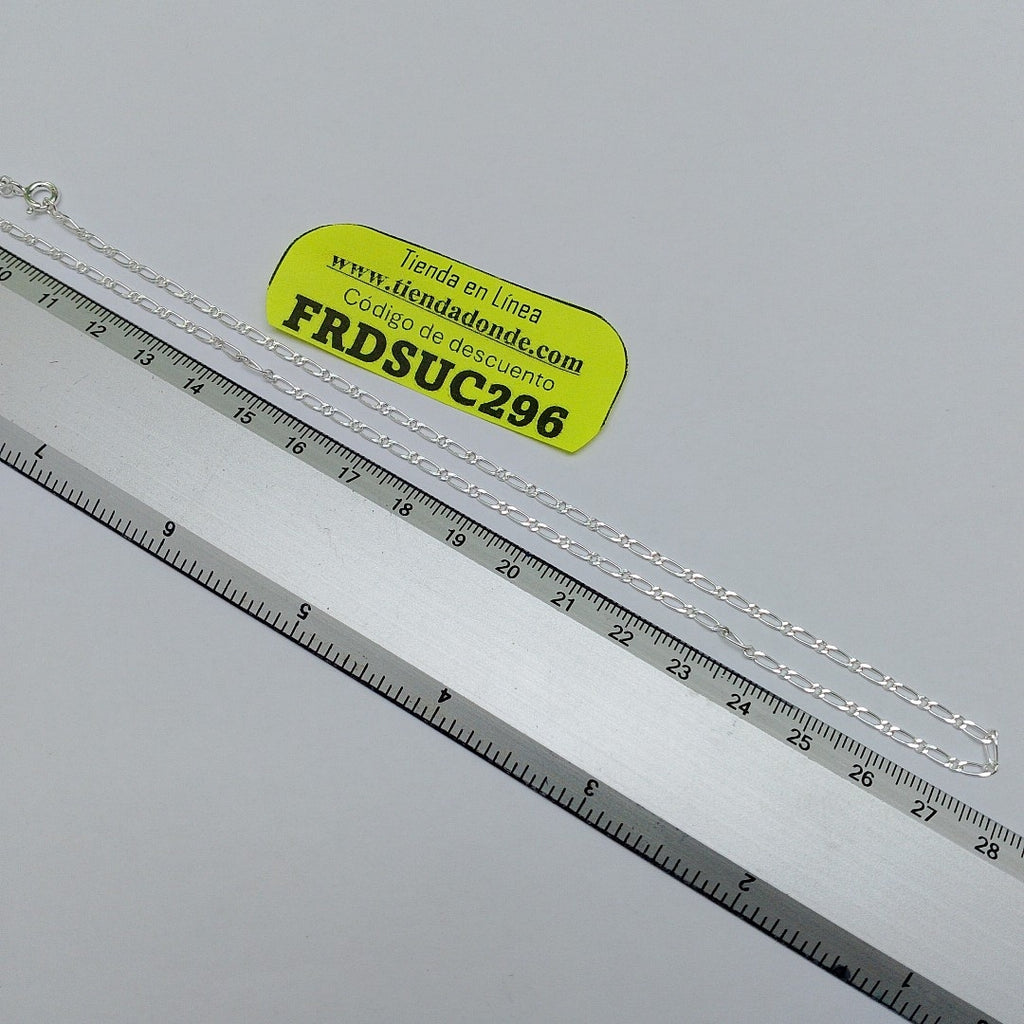 CADENA TEJIDO 1X1 PLATA .925 55 CM 3.3 GR (NUEVO)