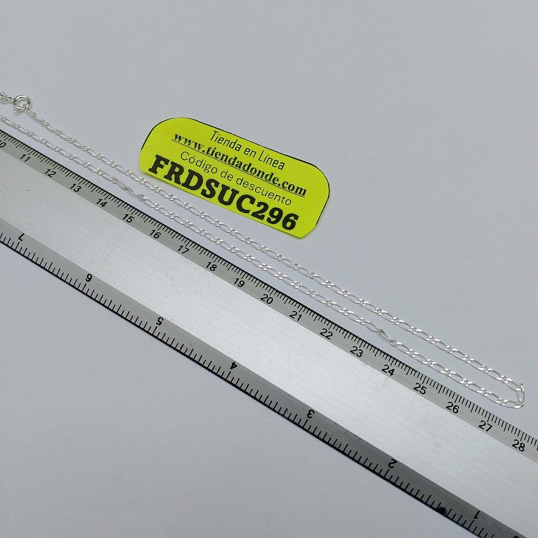 CADENA TEJIDO 1X1 PLATA .925 55 CM 3.3 GR (NUEVO)