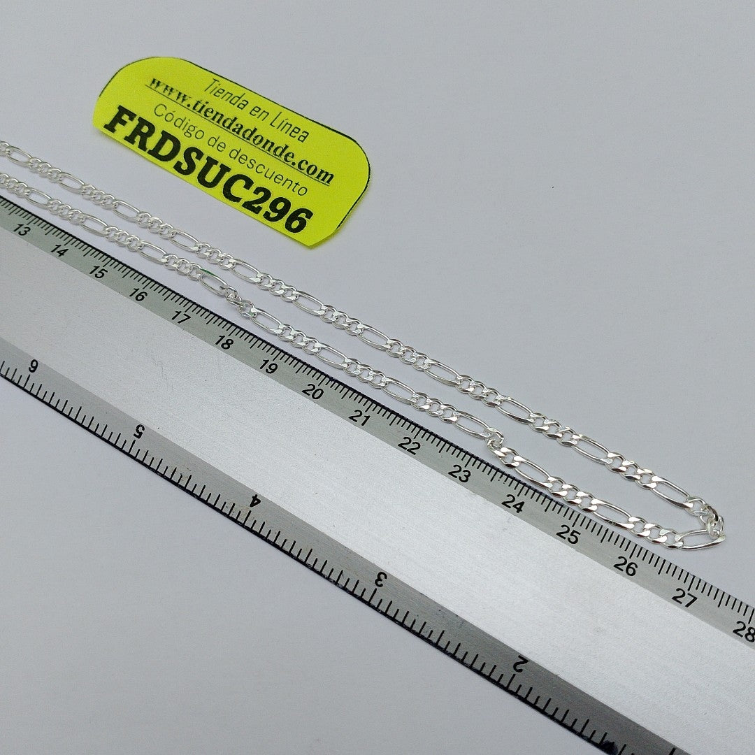 CADENA TEJIDO 3X1 PLATA .925 55 CM 7.8 GR (NUEVO)
