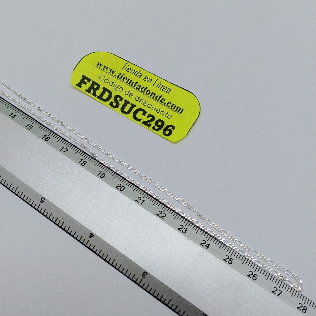 CADENA TEJIDO 3X1 PLATA .925 55 CM 2.3 GR (NUEVO)