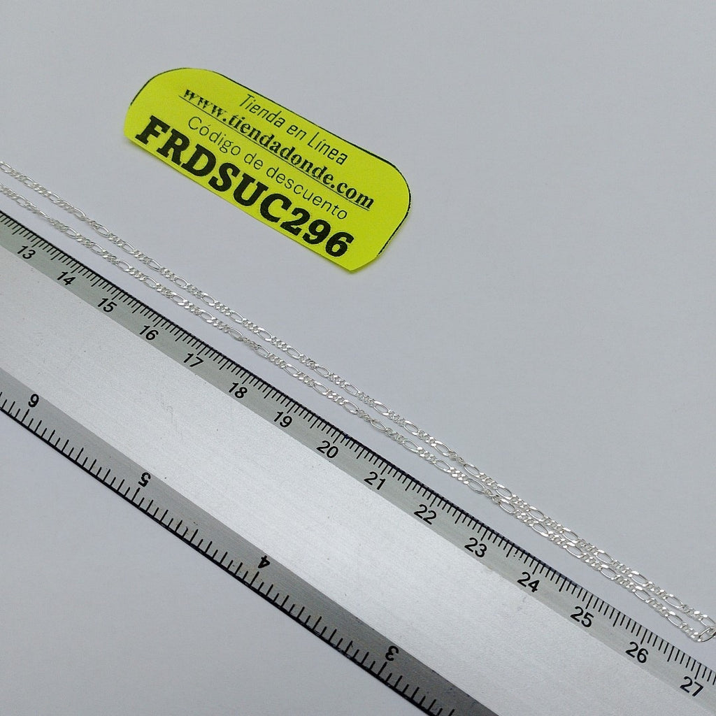 CADENA TEJIDO 3X1 PLATA .925 55 CM 2.3 GR (NUEVO)