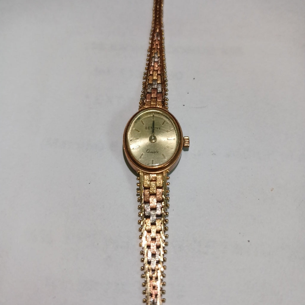 RELOJ CAJA Y PULSO ORO ORO 14 K 13.3 GRMS (SEMINUEVO)