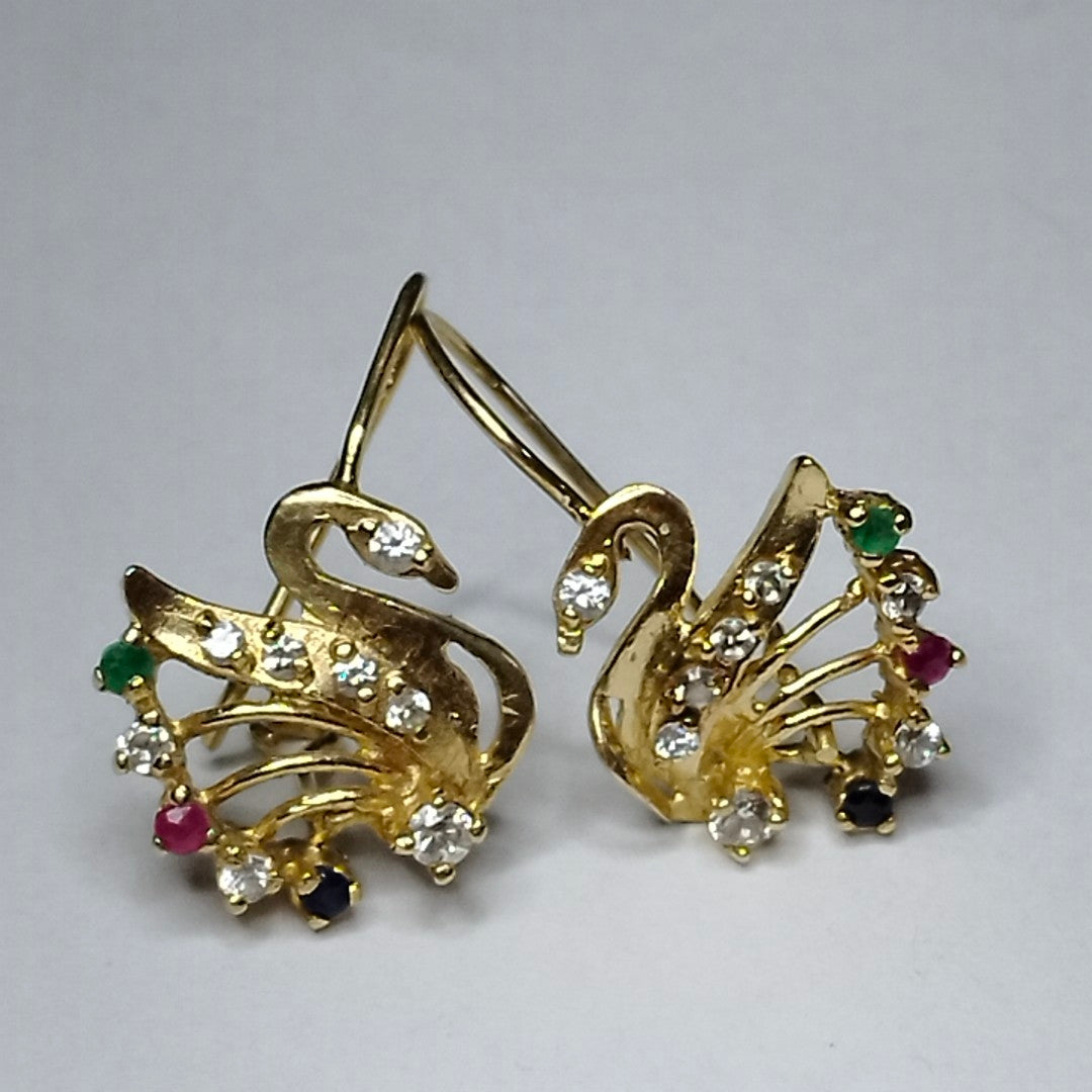 ARETES PAR ORO 14 K 3.8 GRMS (SEMINUEVO)