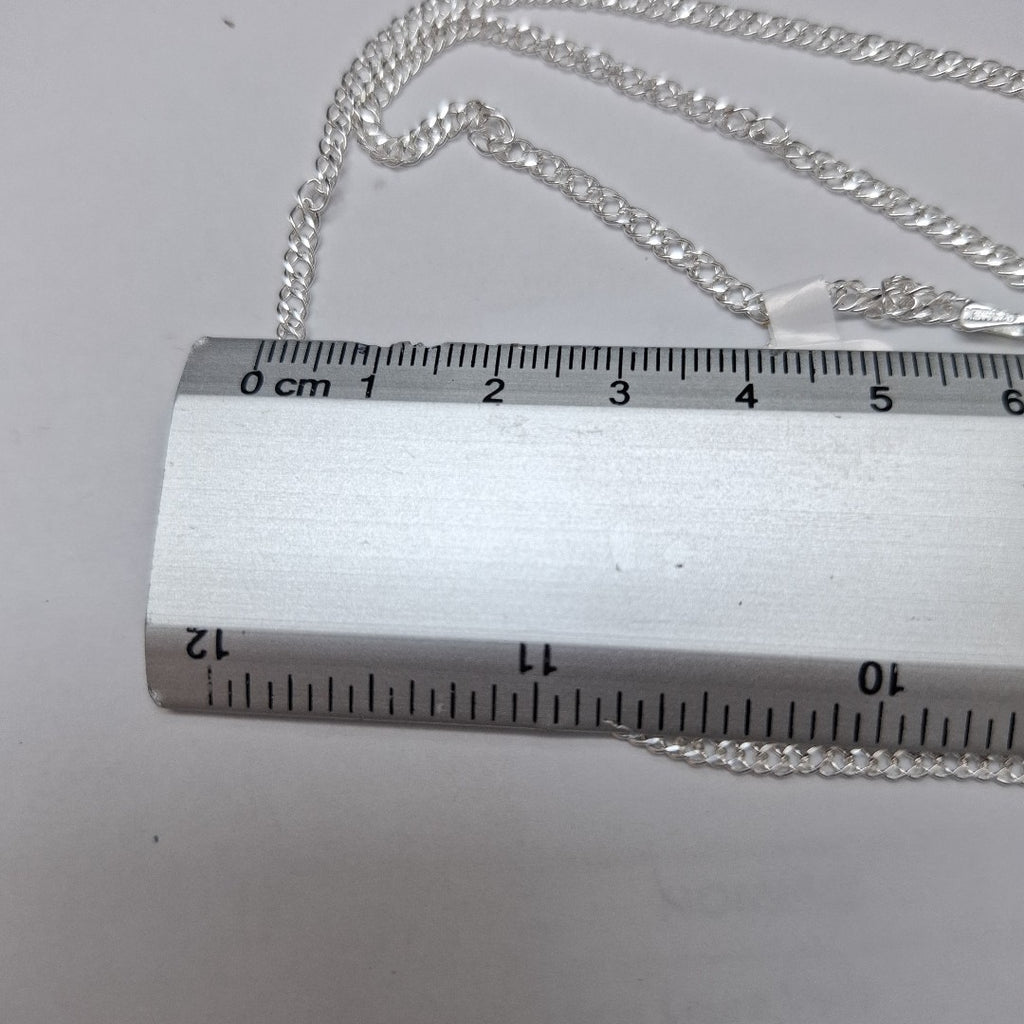 CADENA TEJIDO ESLABONES PLATA .925 55 CM 4.4 GR (NUEVO)