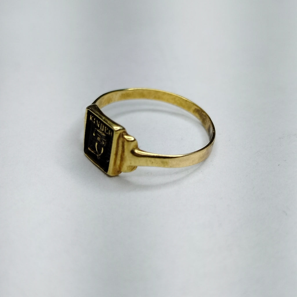 ANILLO DE GRADUACIÓN ORO 10 K 1,00 GRMS (SEMINUEVO)