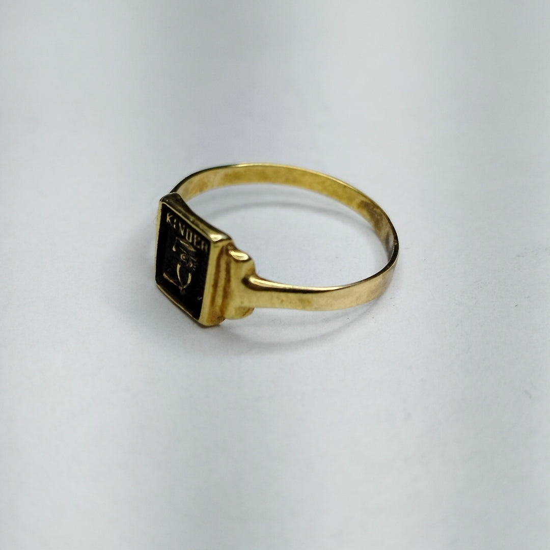 ANILLO DE GRADUACIÓN ORO 10 K 1,00 GRMS (SEMINUEVO)