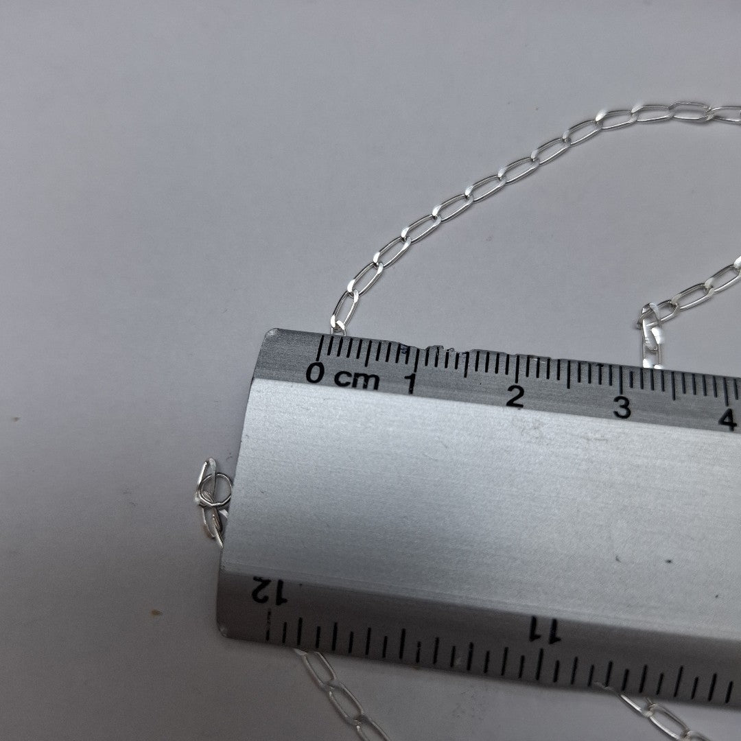 CADENA TEJIDO ESLABONES PLATA .925 55 CM 2.9 GR (NUEVO)