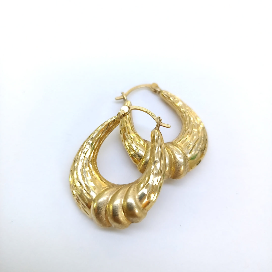 ARRACADAS PAR ORO 14 K 3,60 GRMS (SEMINUEVO)