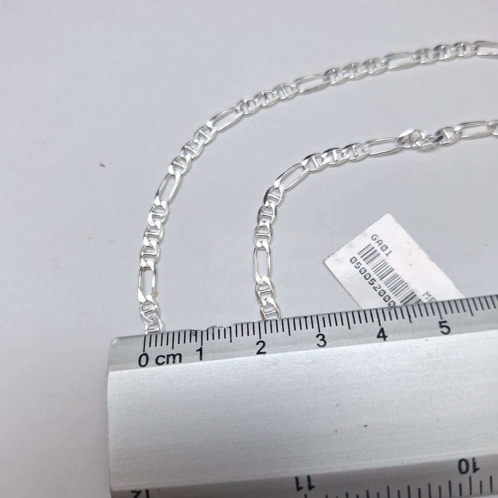CADENA TEJIDO 3X1 PLATA .925 60 CM 8.4 GR (NUEVO)