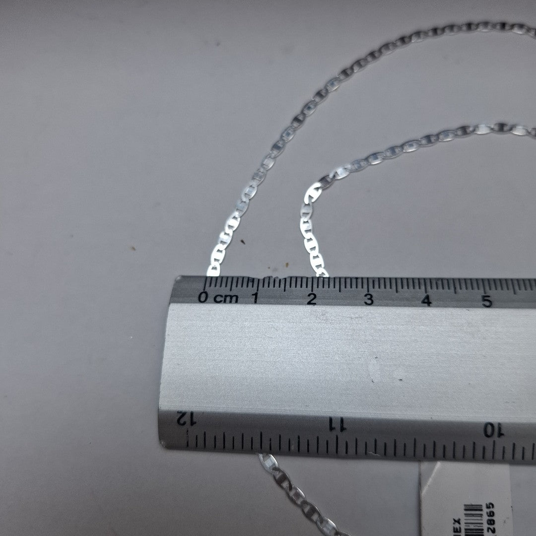 CADENA TEJIDO ESPEJO PLATA .925 55 CM 4.1 GR (NUEVO)