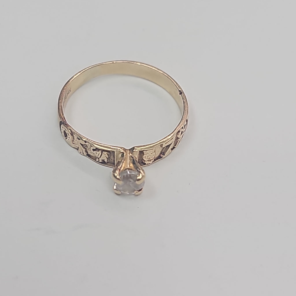 SOLITARIO ORO 14 K 1,70 GRMS (SEMINUEVO)