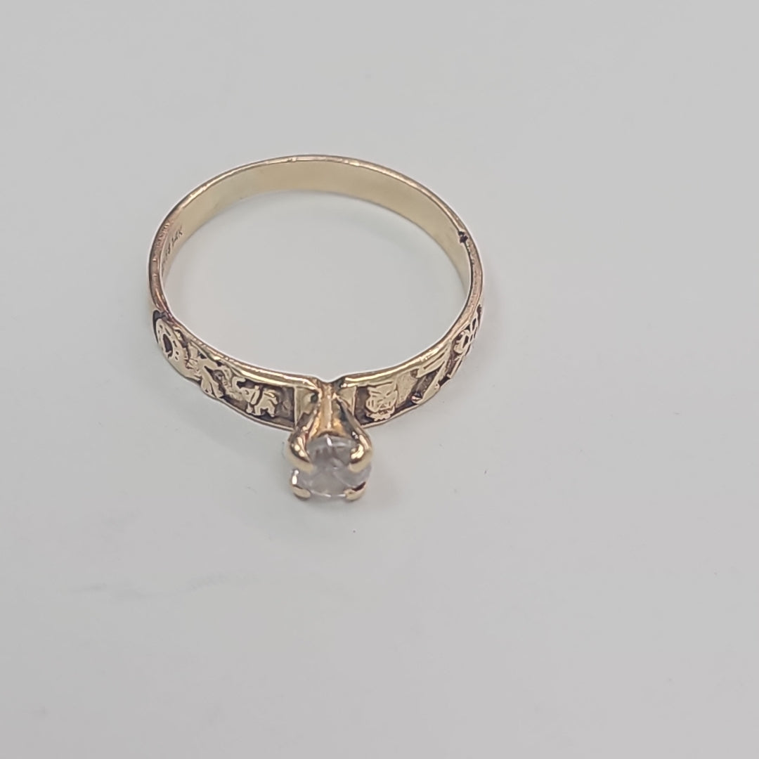 SOLITARIO ORO 14 K 1,70 GRMS (SEMINUEVO)