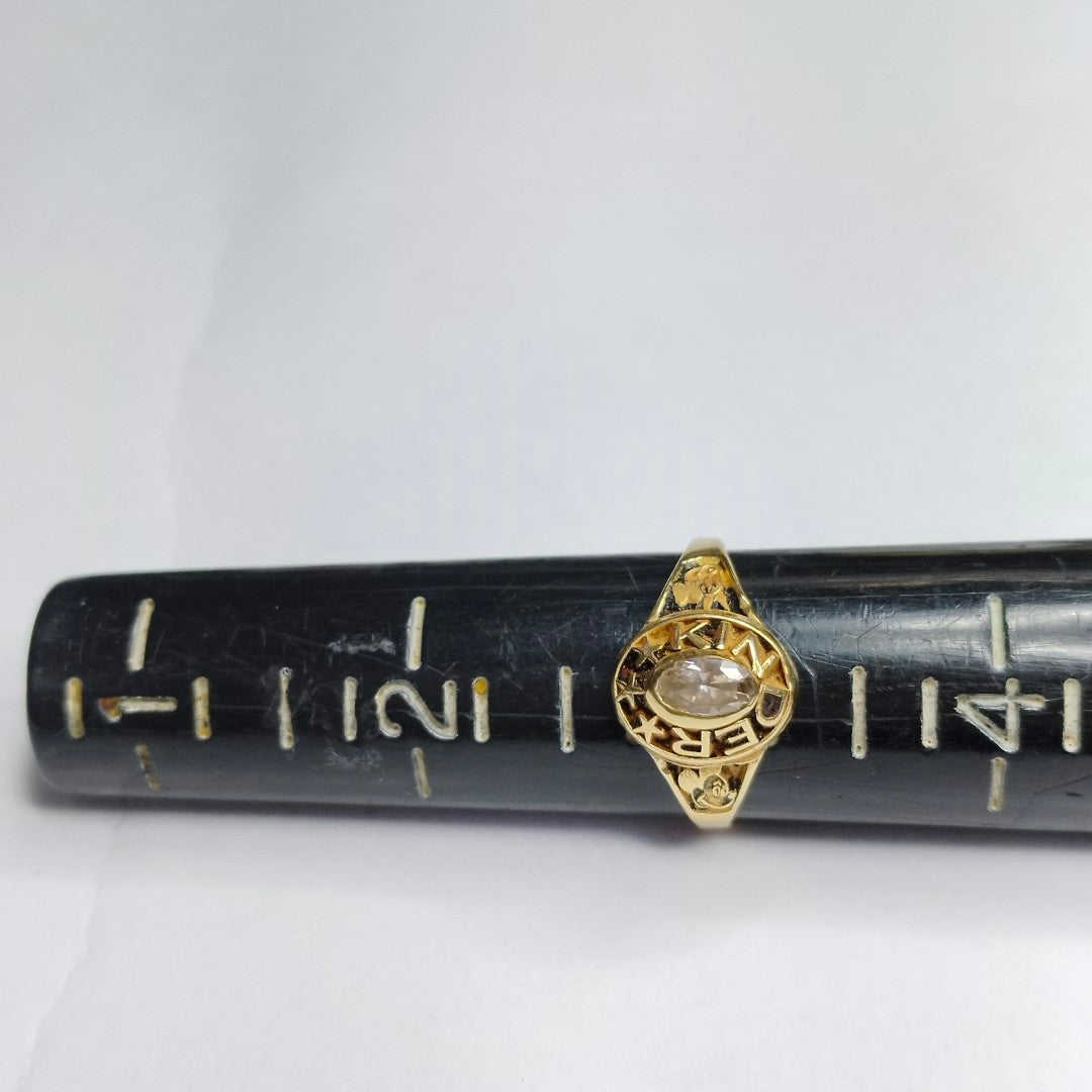 ANILLO DE GRADUACIÓN ORO 10 K 1,80 GRMS (SEMINUEVO)