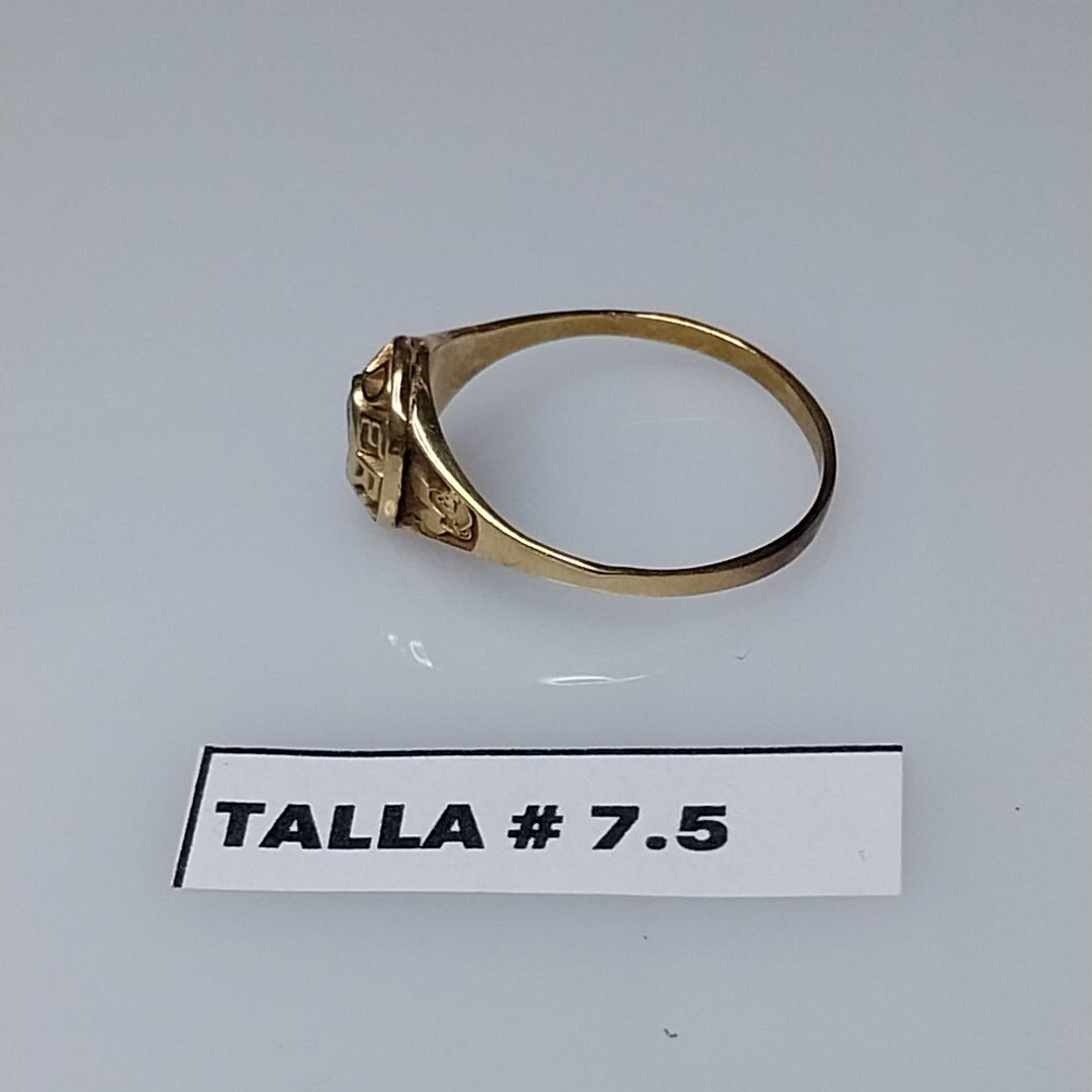 ANILLO DE GRADUACIÓN ORO 10 K 1,80 GRMS (SEMINUEVO)