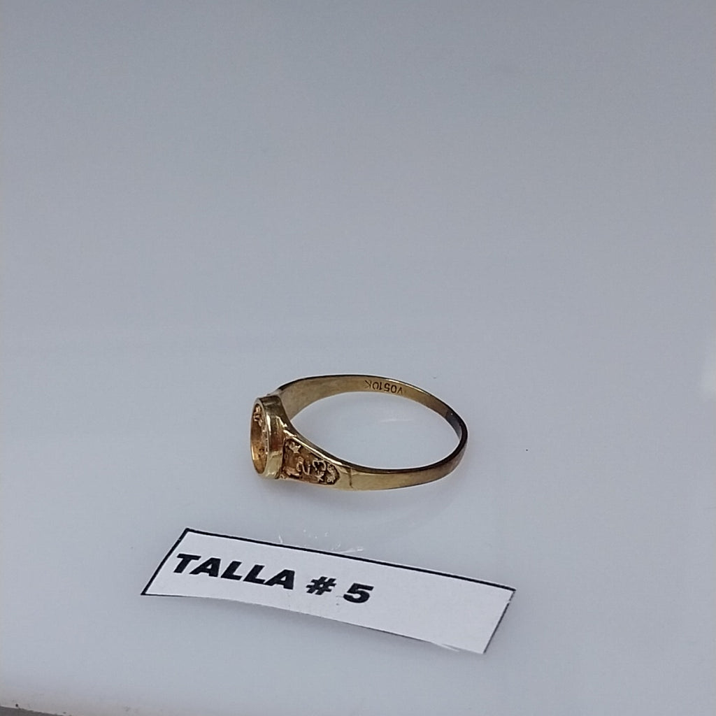 ANILLO DE GRADUACIÓN ORO 10 K 1,30 GRMS (SEMINUEVO)