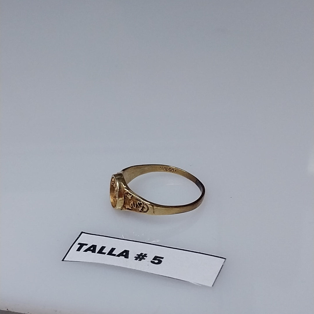 ANILLO DE GRADUACIÓN ORO 10 K 1,30 GRMS (SEMINUEVO)