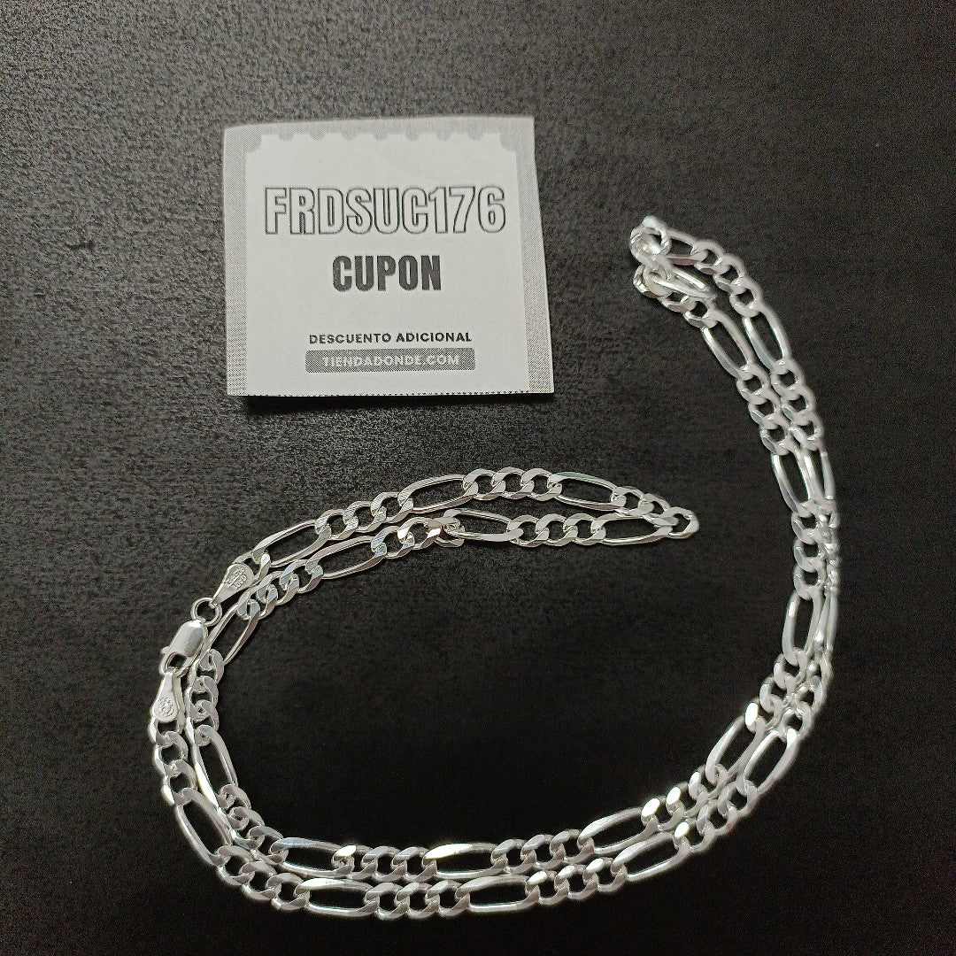 CADENA TEJIDO 3X1 PLATA .925 60 CM 16.9 GR (NUEVO)