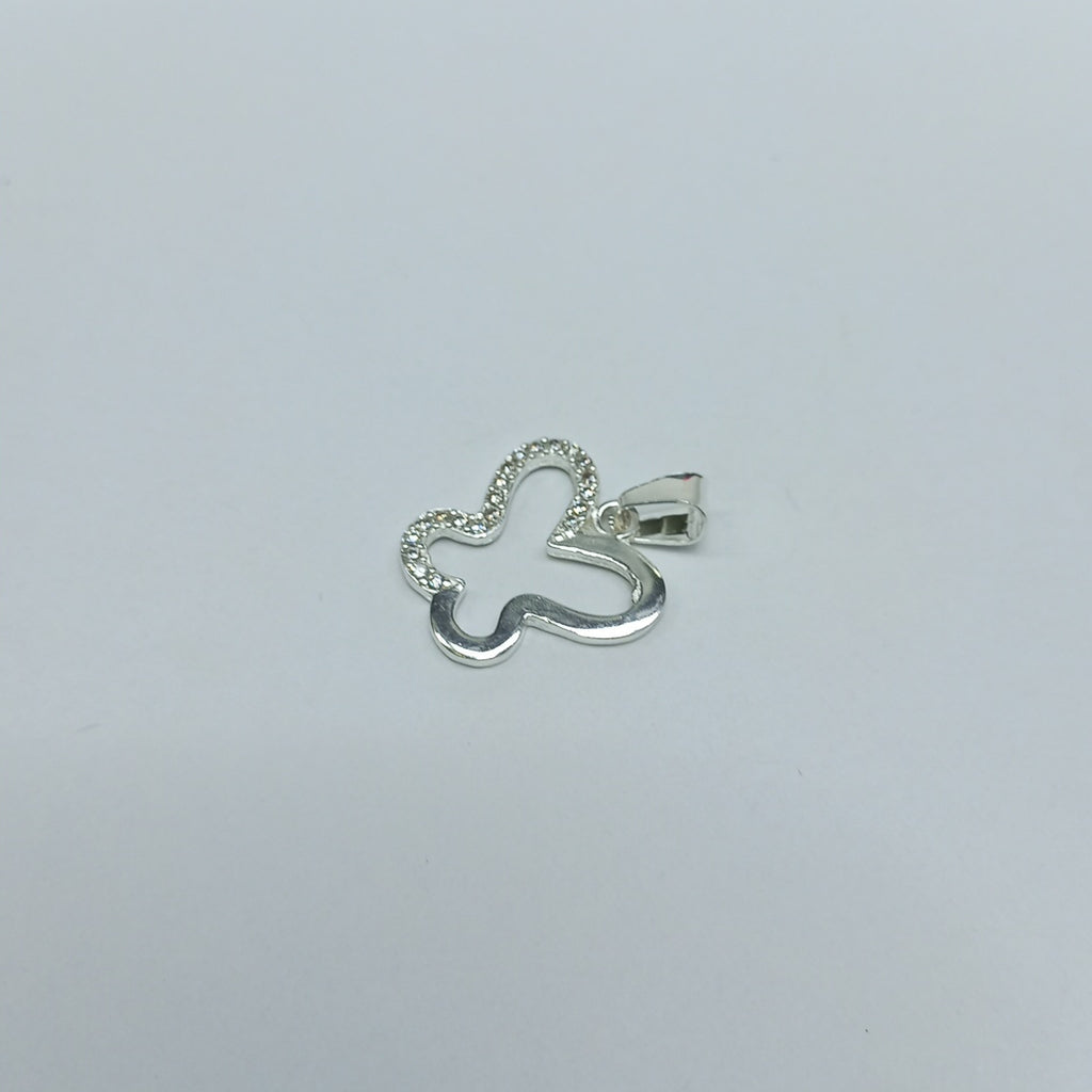 DIJE MARIPOSA C/CIRCONIAS PLATA .925 2.4 GR (NUEVO)