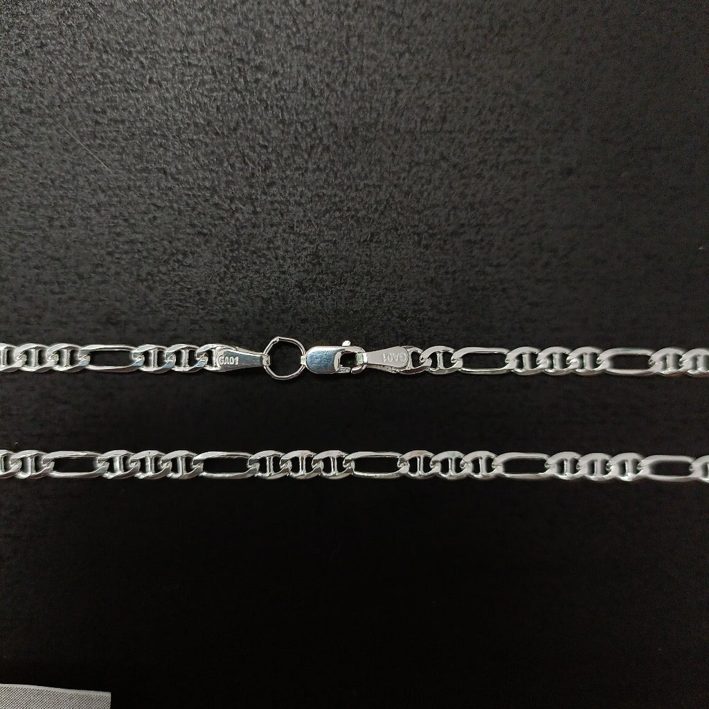 CADENA TEJIDO MARINERO PLATA .925 55 CM 7.8 GR (NUEVO)