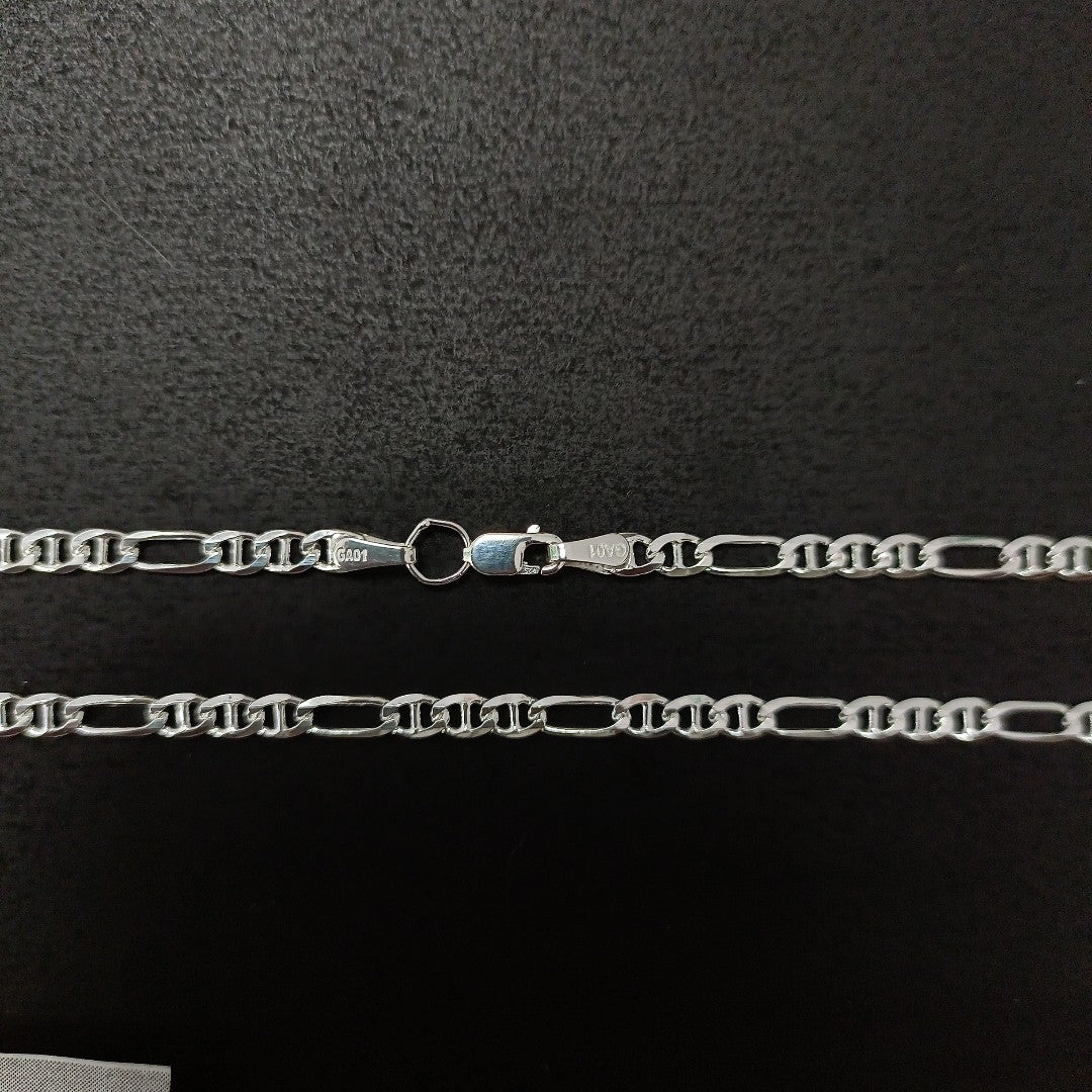 CADENA TEJIDO MARINERO PLATA .925 55 CM 7.8 GR (NUEVO)