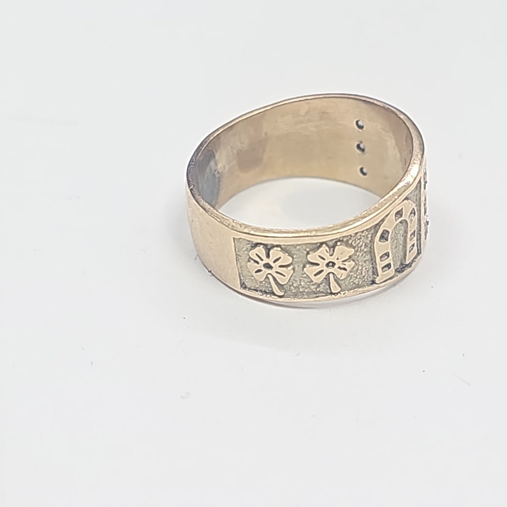 ARGOLLA DE LA SUERTE ORO 14 K 4.7 GRMS (SEMINUEVO)