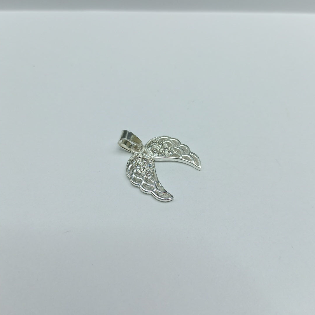 DIJE ALAS C/CIRCONIAS PLATA .925 2.2 GR (NUEVO)