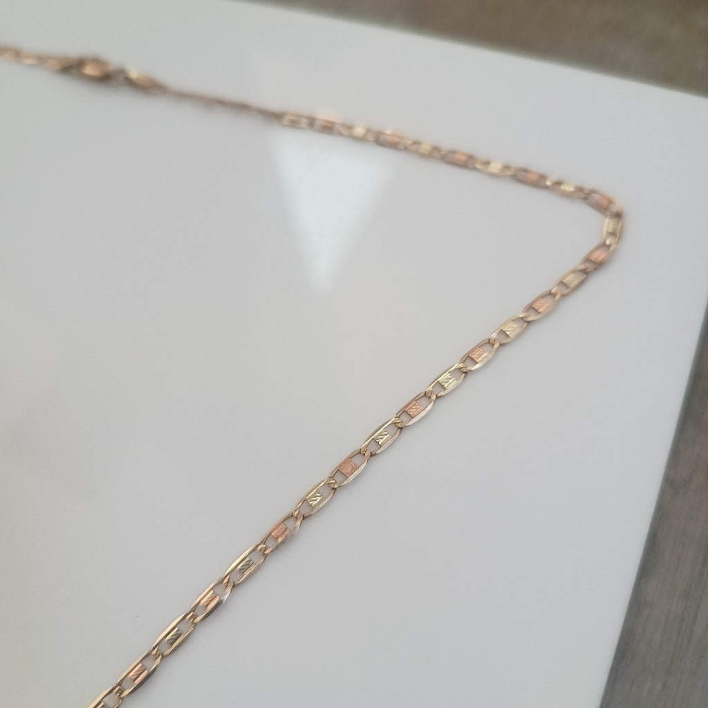 CADENA ORO, ORO COMBINADO 10 K 5.8 GRMS (SEMINUEVO)