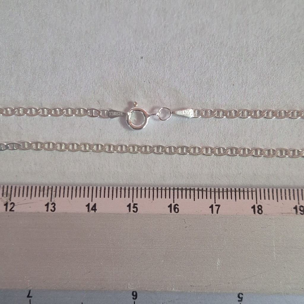 CADENA TEJIDO GUCHI PLATA .925 60 CM 4 GR (NUEVO)